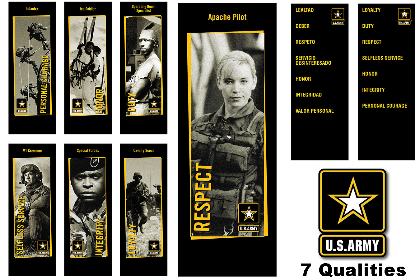 Display Grfx 7 : Army Banners for National Recruiting Campaign 