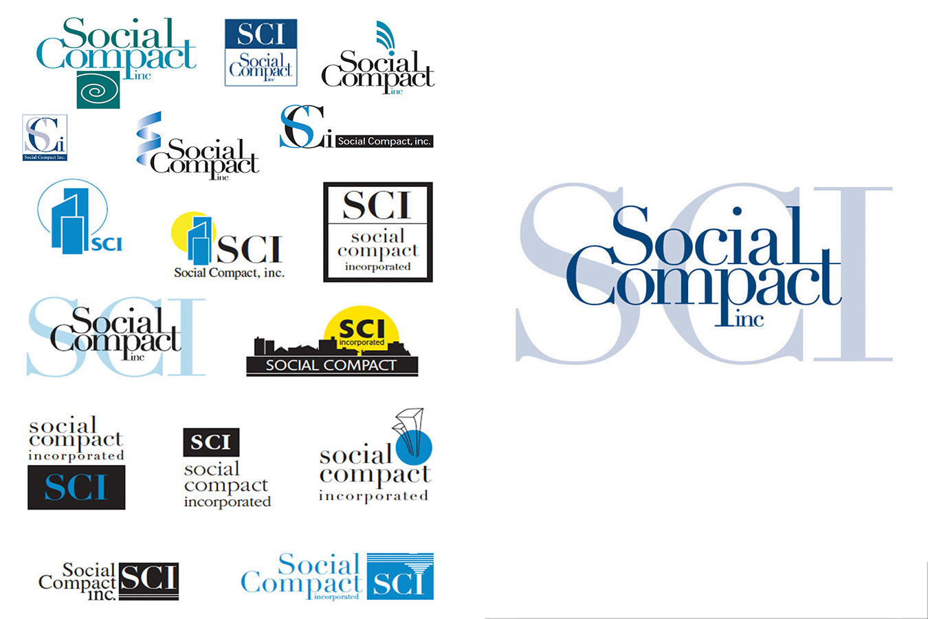 Logo 24 : Social Compact, analyzes data on inner city demographics for economic development