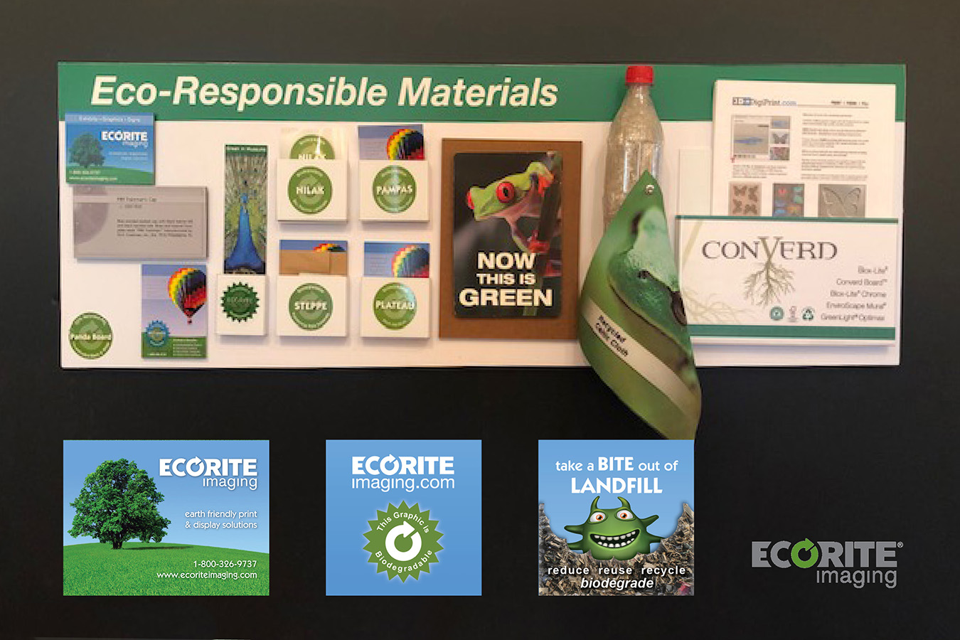 ERI samps 2 : Eco-responsible print samples for tradeshows and sample pack fulfillment