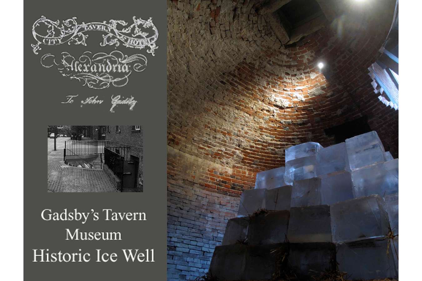 GADS Ice 1p : The Ice Well at Gadsby's Tavern – Loaded with ice for a promotional event