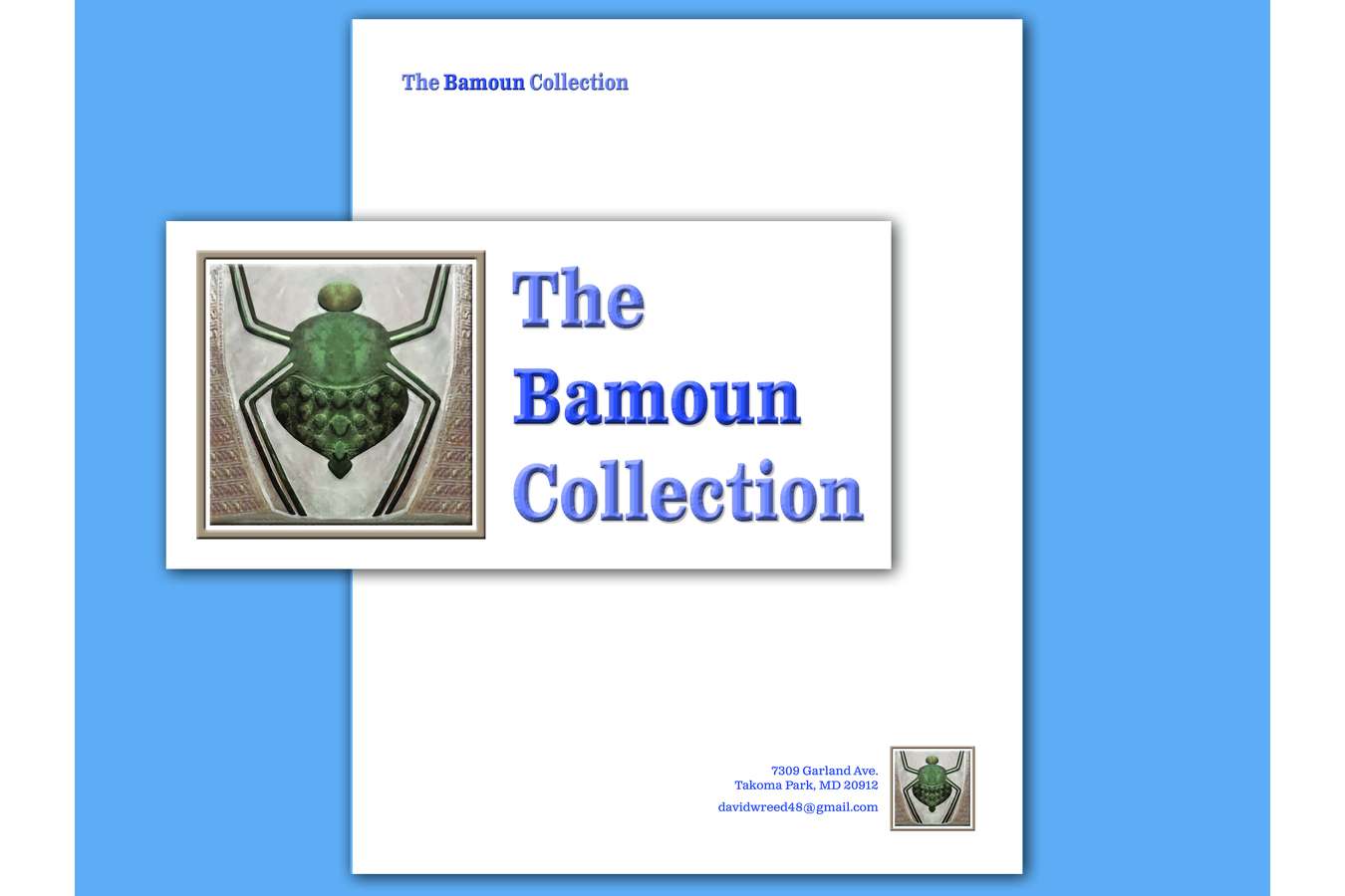 2018 Bamoun LTRHead Collection : Developed Museum Logo, Branding, and Graphic Templates for the Organization