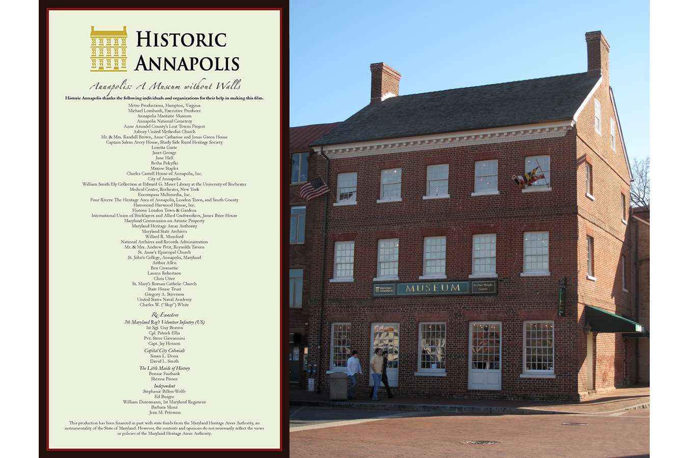1 Annap Museum WO Walls :  "Museum without Walls" Historic Annapolis Museum & Store on Main Street at the Harbor