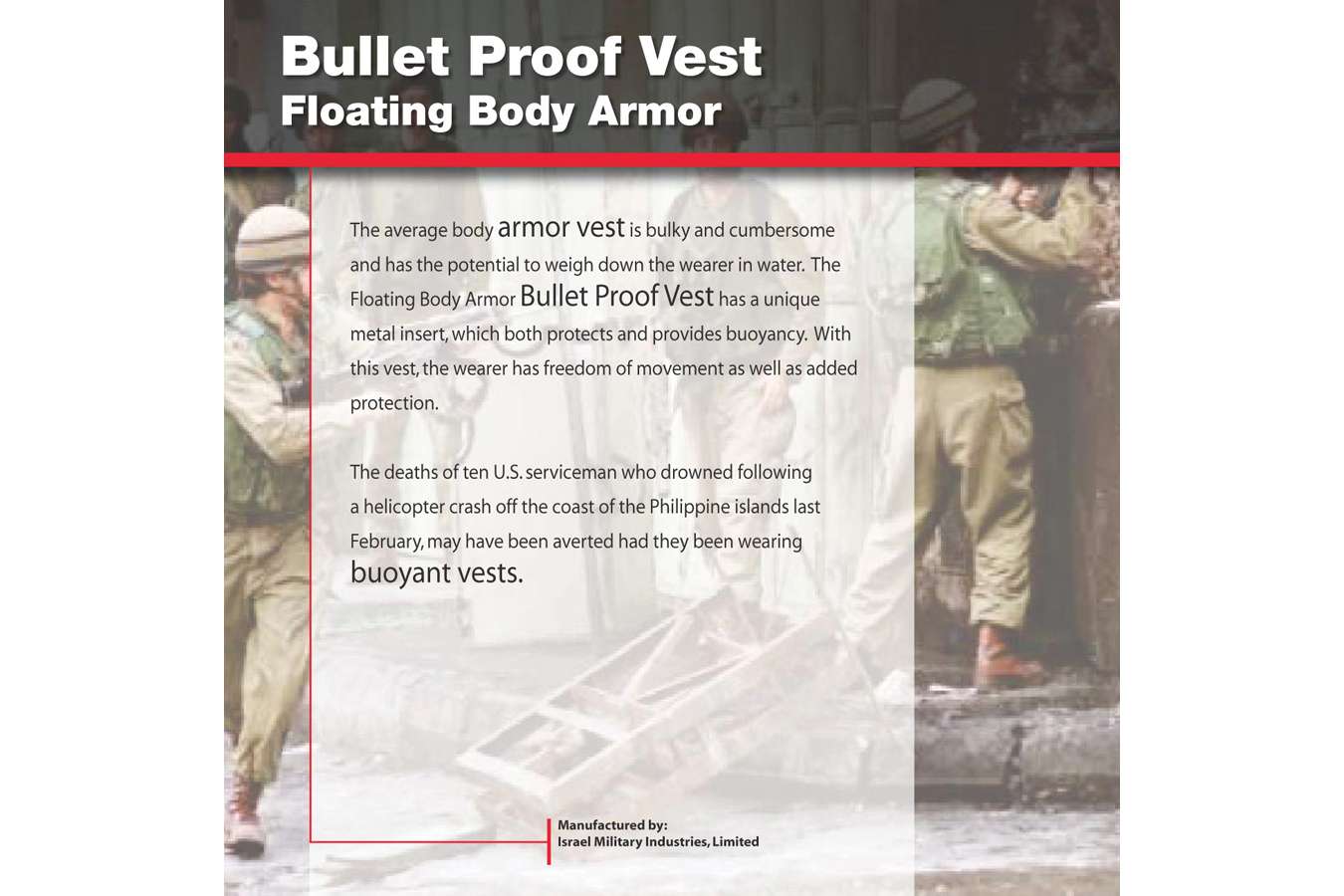 AIPST02_Vest : Explanatory panel for bullet proof vest in the ordinance gallery