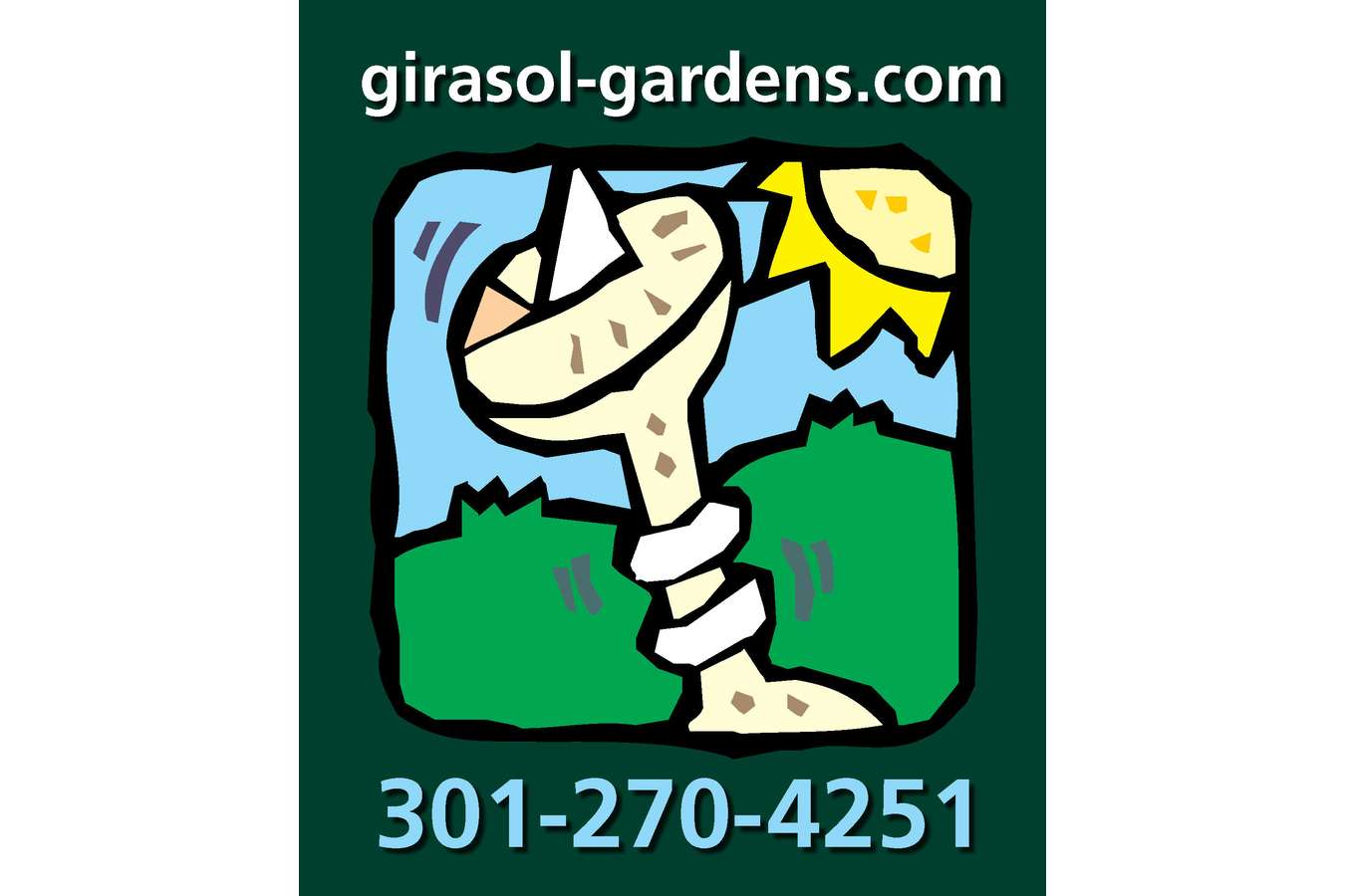 Girasol Logo Truck Magnet : Magnet for side of truck 